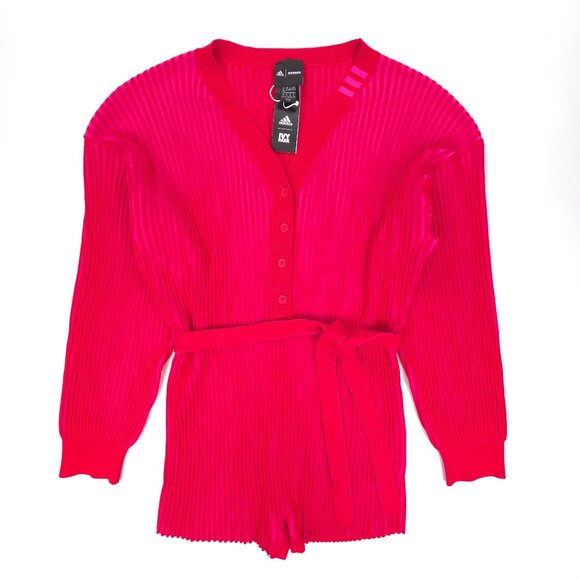 NWT Adidas x Ivy Park Ribbed Knit Romper Beyonce Playsuit Lounge Athleisure Y2k - Picture 1 of 11